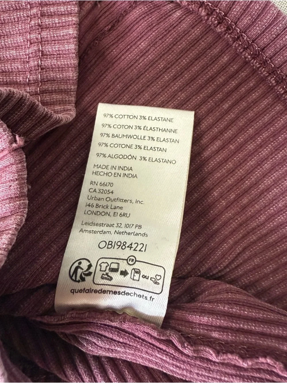 Free People Its On Cardi Raw edge Ribbed Button Down Fitted top Size S